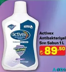 ACTİVEX ANTİBAKTERİYEL SIVI SABUN 1 L fiyat ve kampanya bilgisi